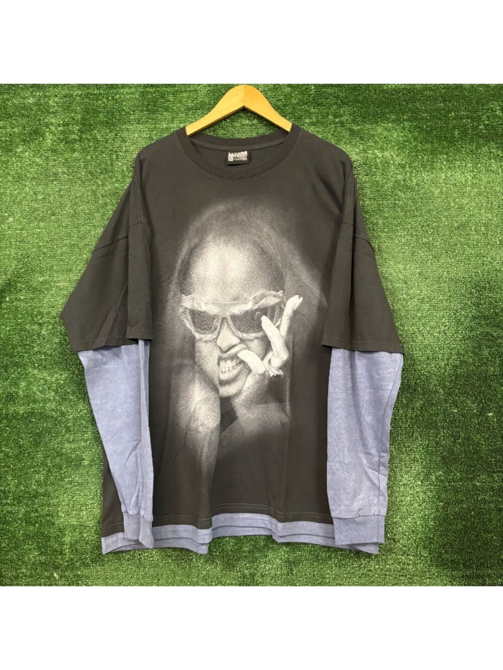 Rihanna R20 2005 Layered Long Sleeve T-Shirt Size 2XL